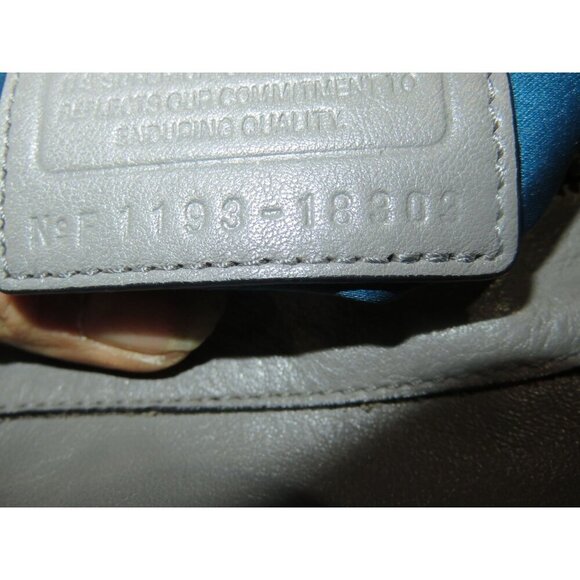 Coach 2011 Kristen Spectator Hobo Grey Croc Embossed Leather Expandable Satchel - Picture 9 of 13